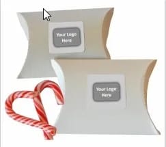 Gift Box- Candy Canes In Pillow Boxes