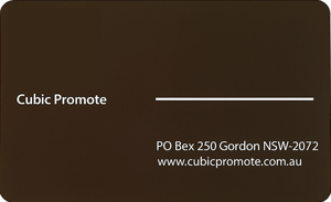 Business Card Chocolate Dark