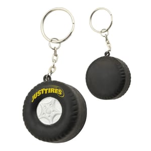 Stress Tyre Shaped Key Ring