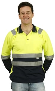 Mens TrueDry Long Sleeve Safety Shirts 3M Tape
