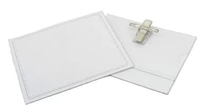 Large Name Card With Clips