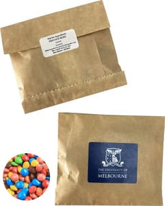 50G M&Ms In Kraft Paper Bags
