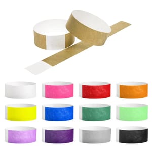 Secure Tyvek Wristbands – 25mm Adult Size