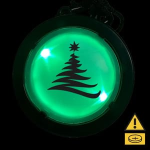 Christmas Tree Medallion Necklace