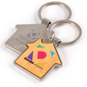 House Bamboo Keytags