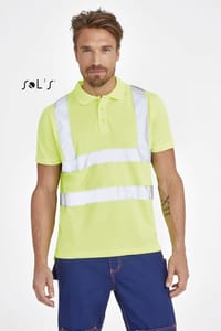 Mens Logo Emblazoned Vis His Polo Shirts