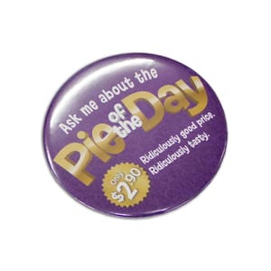 Fintex Button Badges Round 75mm
