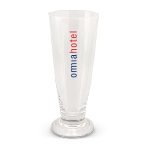 Tall Emblazoned Beer Glass