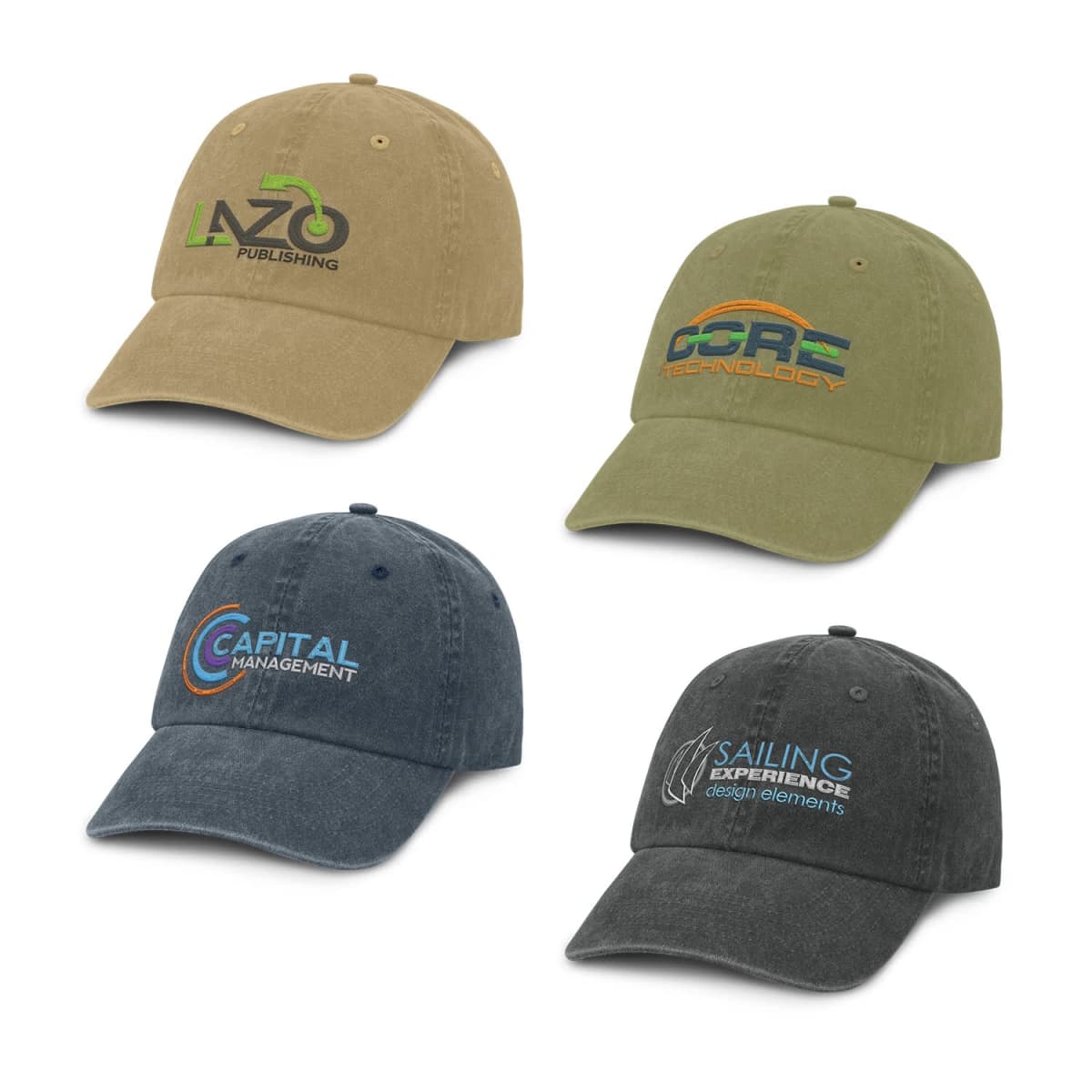 Denim Logo Branded Fashion Cap