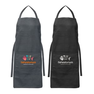 Cotton Logo Branded Bib Apron