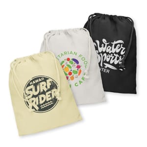 Personalised Drawstring Cotton Giftbag Medium