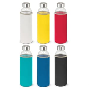 Glass Promotional Drink Bottle with Sleeve