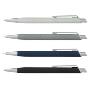 Stone Look Logo Emblazoned Metal Pens