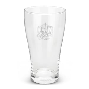 Schooner Beer Glass Logo Branded