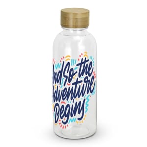 RPET Bottles With Bamboo Lid