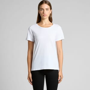 Wo's Shallow Scoop Tees