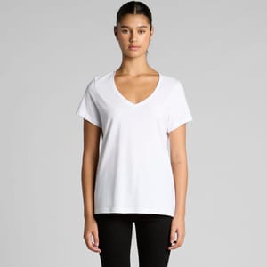 Wo's Maple V Neck Tees