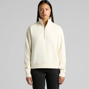 Wo's Stencil Half Zip Crewss