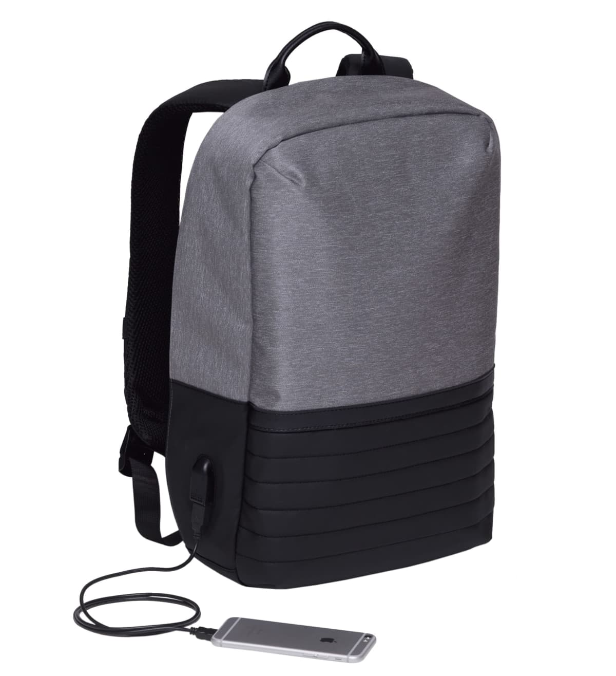 Grey-melange-black