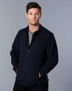 Mens Polar Fleece Zip Custom Printed Jackets