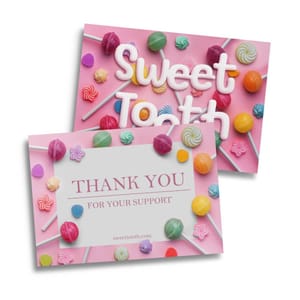 Full Colour Printed A5 Message Card