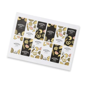 40X80Mm Matte Sticker Sheet - Rectangle