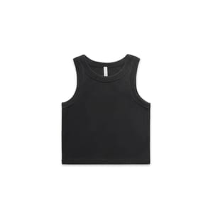 Wo's Faded Organic Rib Crop Tanks