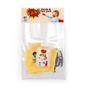 Kids Mask And Hand Sanitiser Packs