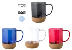 Classy Cork Base Glass Mugs