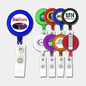 Round Retractable Badge Holders