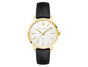 Pebbles Ladies Watch (Gold), Leather Strap