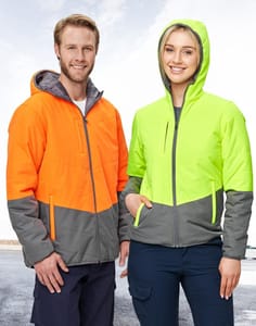 Hi-Vis Two Tone Safety Puffer Jackets
