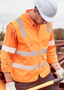 Unisex Hi-Vis Rail Safety Zip Vests