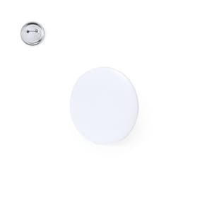 Plain White Button Pins