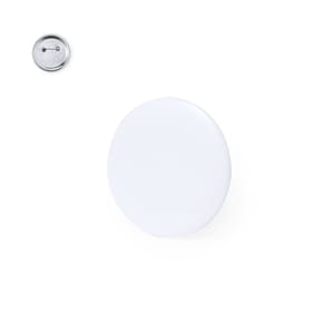 Superb White Button Badges
