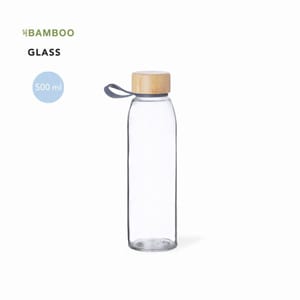 Bamboo Cap Glass Bottles