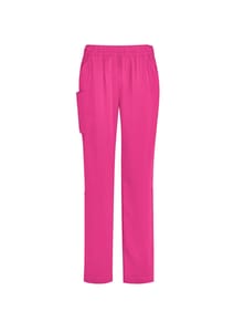 Carevibe Unisex Pink V-Neck Scrub Pants