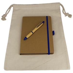 Drawstring Bag + Journalbook + Pen Eco Gift Sets