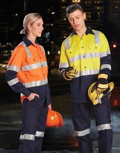 Double Colour Safety Shirts With X Tape