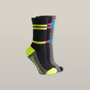 Tough Chick Crew Trio Work Socks