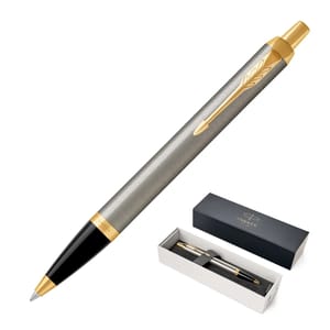 Parker IM Brushed Stainless GT Ballpoint Pens