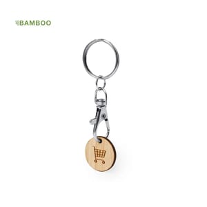 Bamboo Keyring Trolley Coins