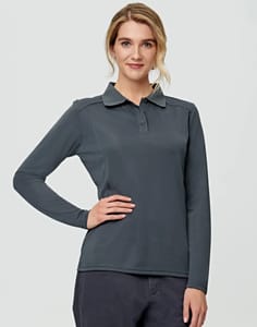 Women's Bamboo Charcoal Long Sleeve Polos
