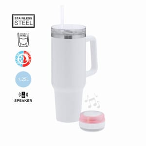Dual Action Insulated Mugs + Bluetooth Speakers