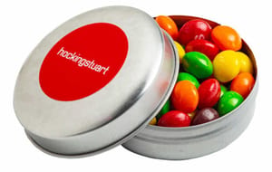 Tin Can Filled With 50G Skittles