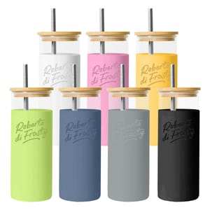 Vaness Glass Drink Bottle with Sleeve