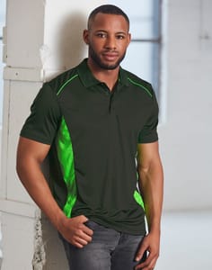Men's Cooldry Contrast Interlock Polos