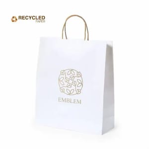 Recycled White Paper Bags