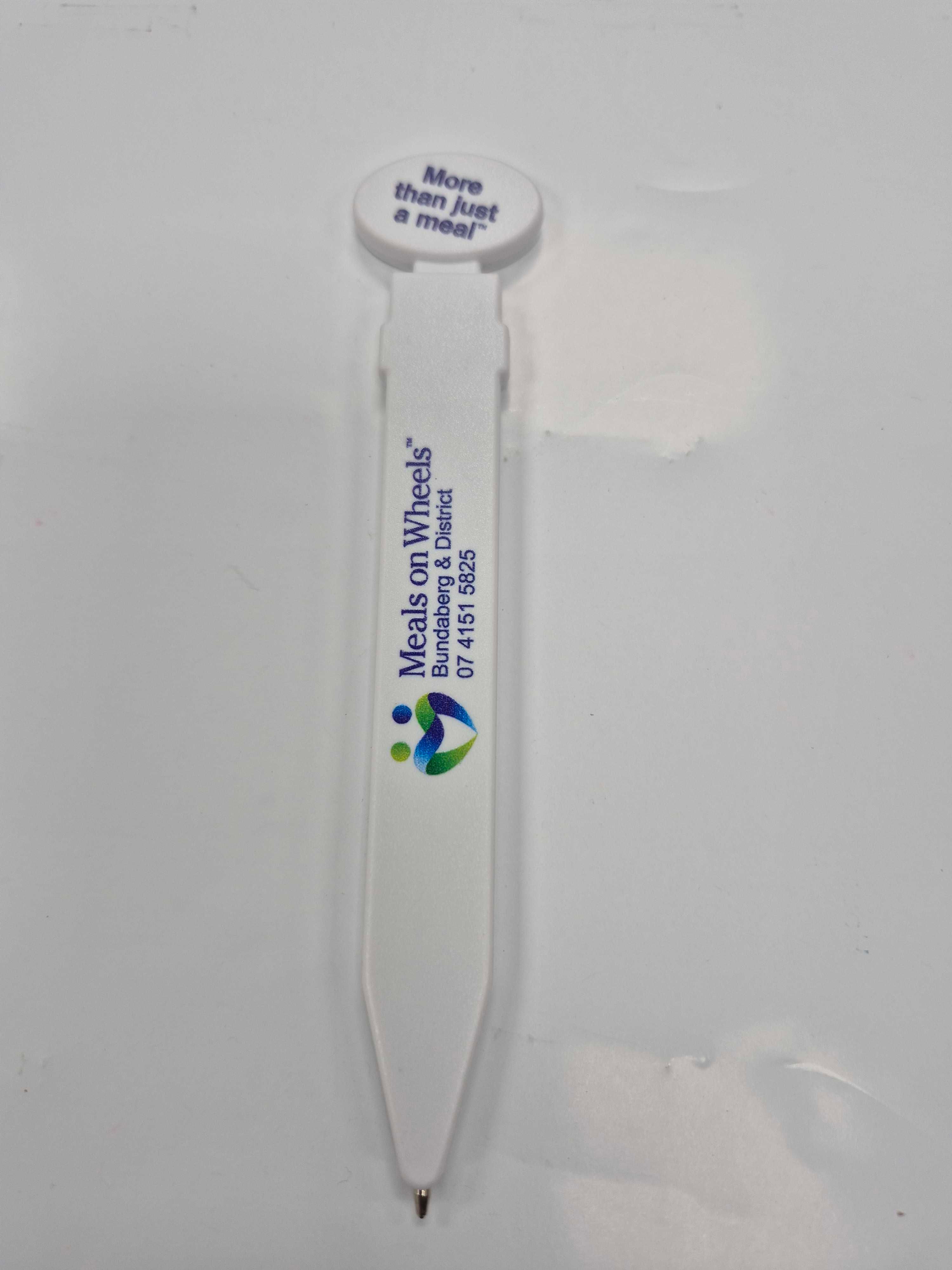 Bundaberg Meals on Wheels branded fridge pen