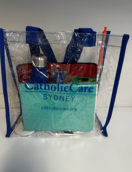 Clear PVC tote bag